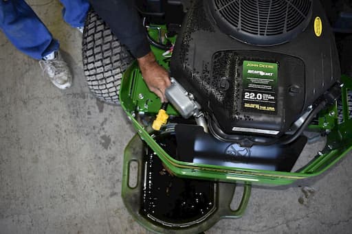 A step-by-step guide to changing the oil in your riding mower or compact tractor