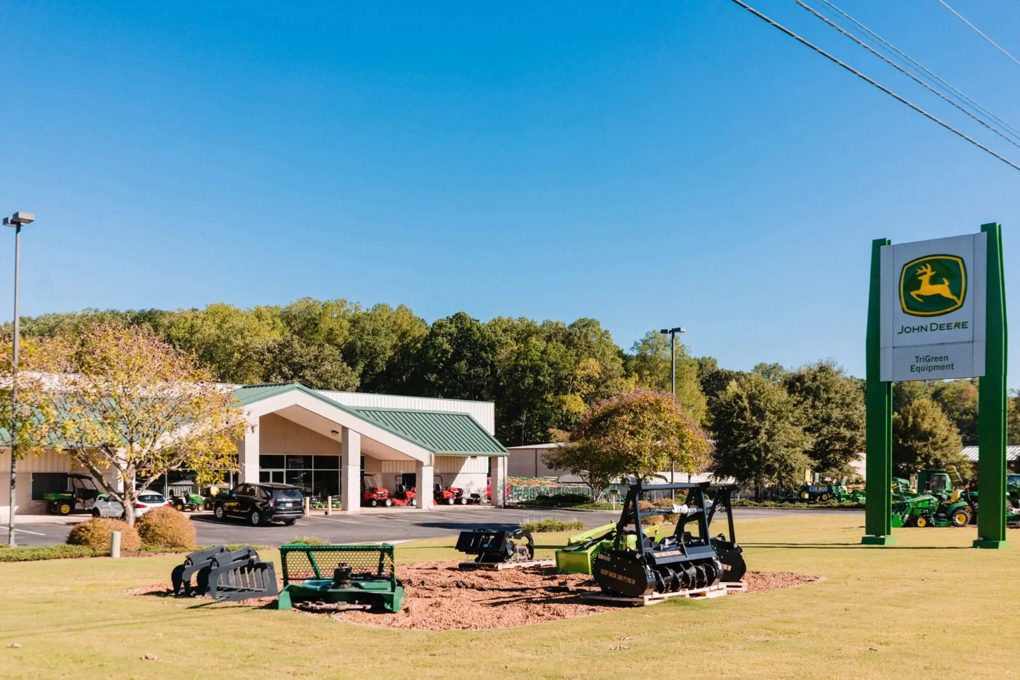 A John Deere tractor dealership in Huntsville, AL