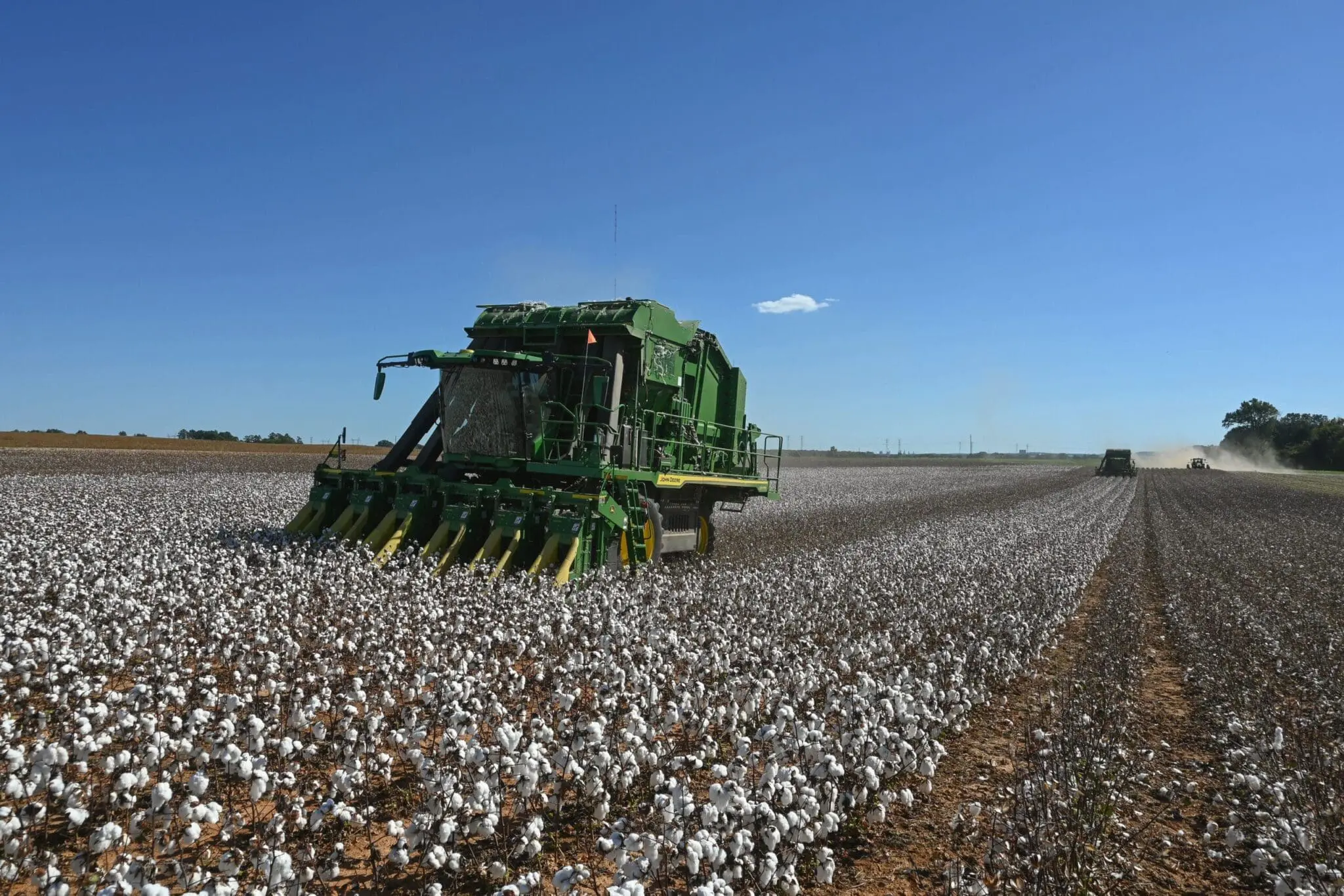 John Deere Cotton Picker in the field.