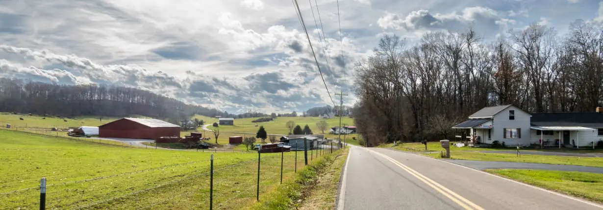 Country road in Middle Tennessee.