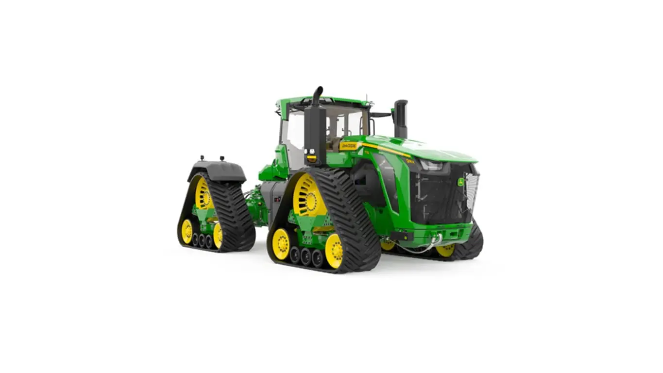John Deere 9RX 770 tractor studio image