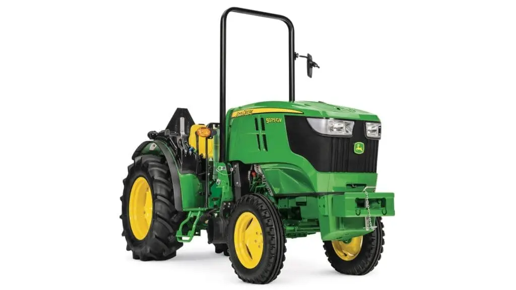 John Deere 5075GN utility tractor studio image