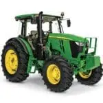 John Deere 6120E utility tractor studio image