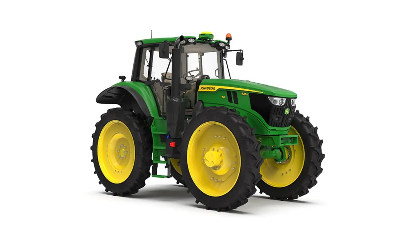 John Deere 6MH 155 utility tractor studio image