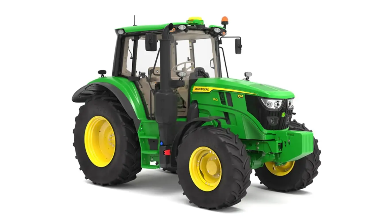 John Deere 6M 140 tractor studio image