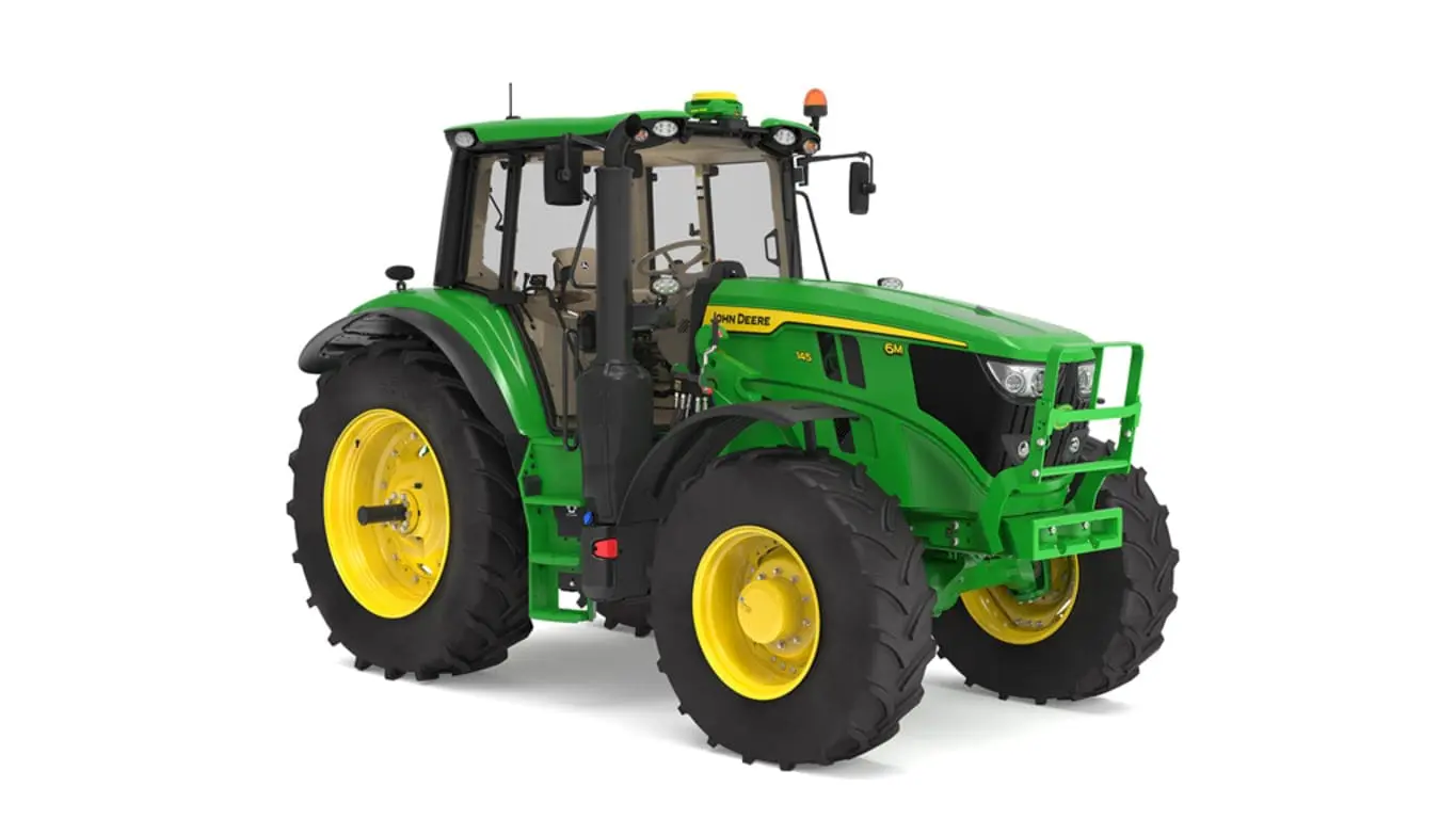 John Deere 6M 145 tractor studio image