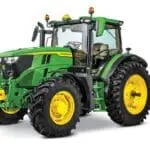 John Deere 6R 165 tractor studio image