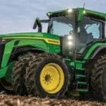 John Deere 8R 410 tractor studio image
