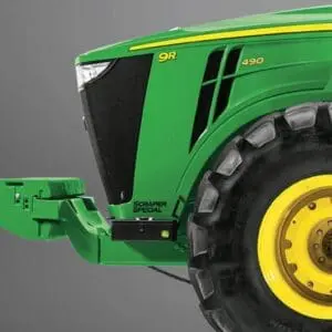 John Deere 9R 490 scraper special tractor studio image