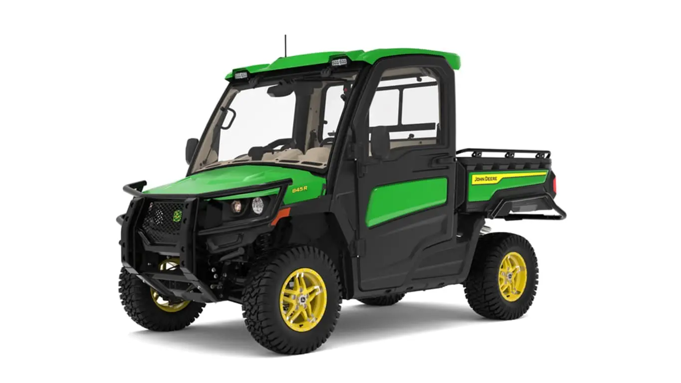 John Deere XUV845R Gator side by side Studio Image