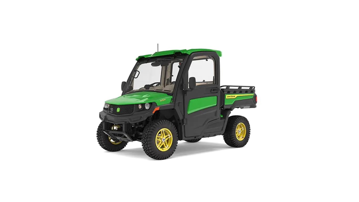 John Deere XUV875R diesel cab Gator side by side Studio Image