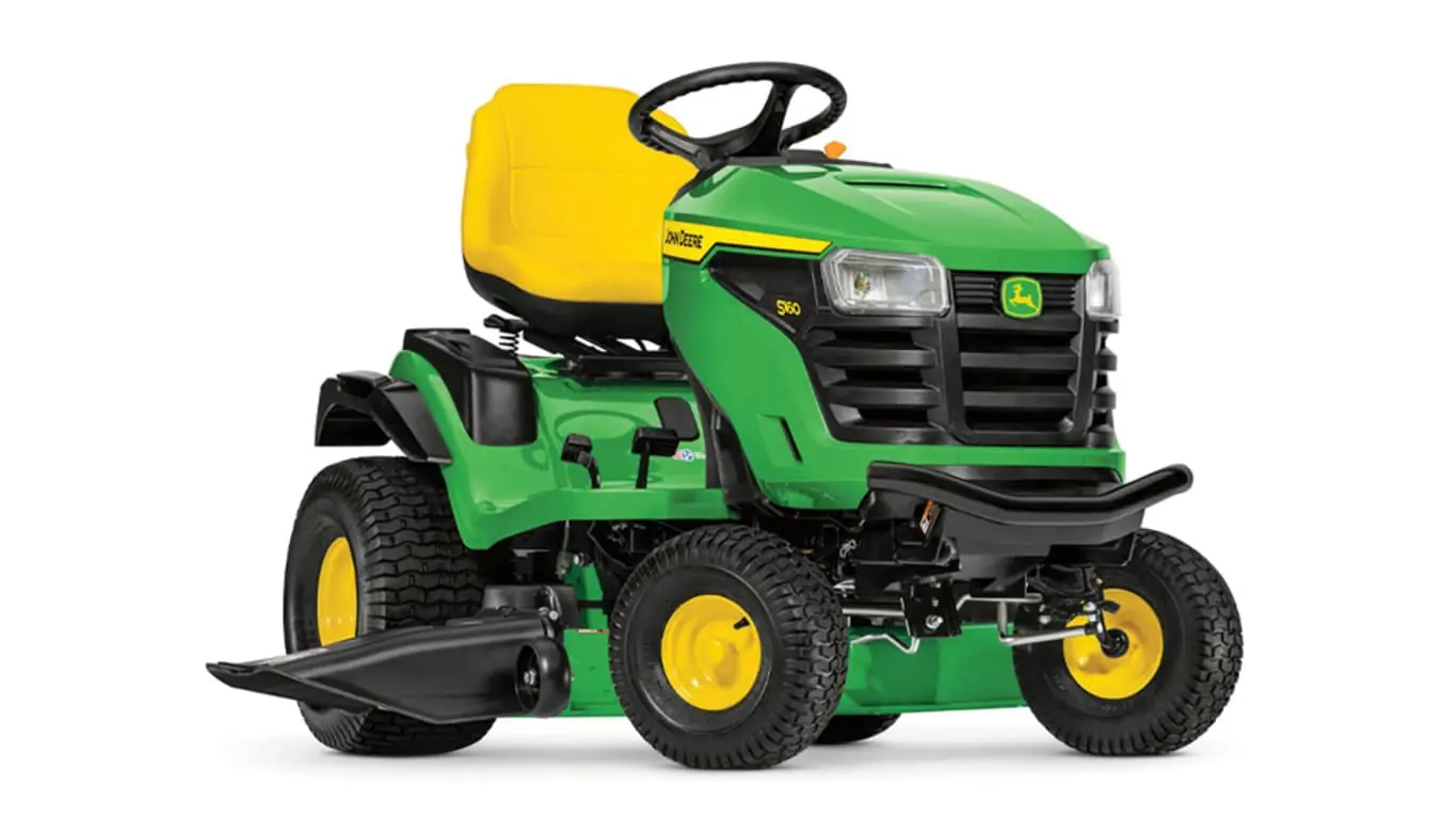 John Deere S160 lawn mower tractor studio image