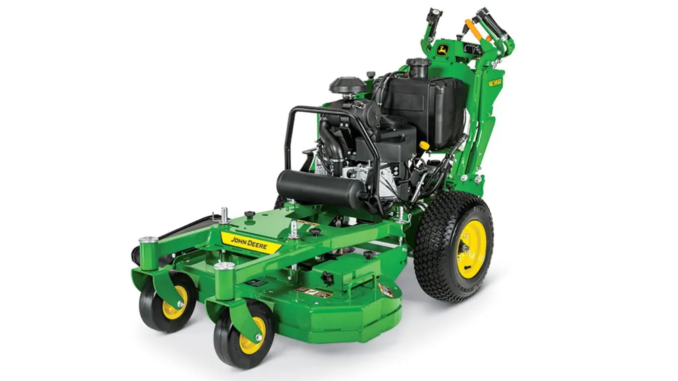 John Deere W36R commercial mower studio image