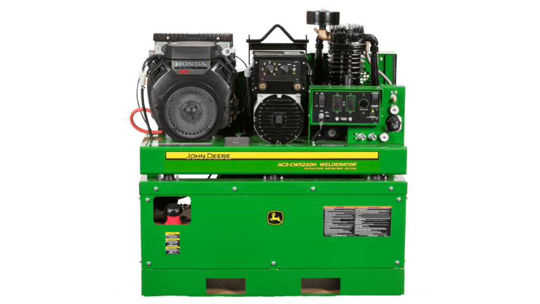 Studio image of a John Deere compressorator