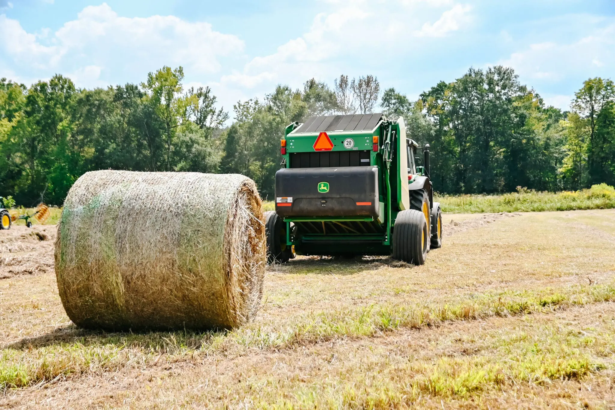 John Deere round baler