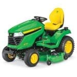 Image of the John Deere X580 riding lawn tractor.