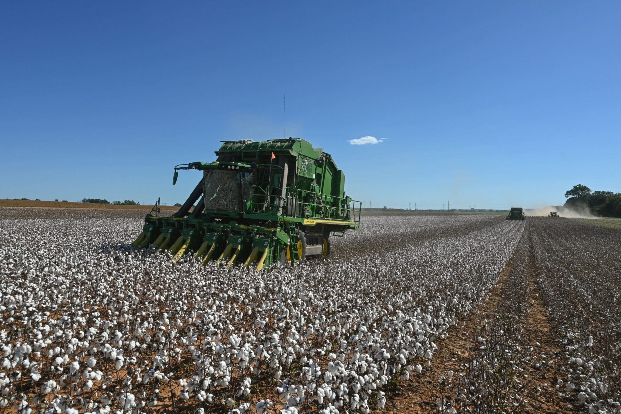 John Deere Cotton Picker in the field.