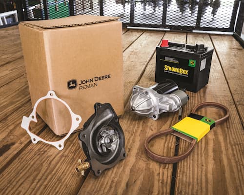 An assortment of John Deere Parts