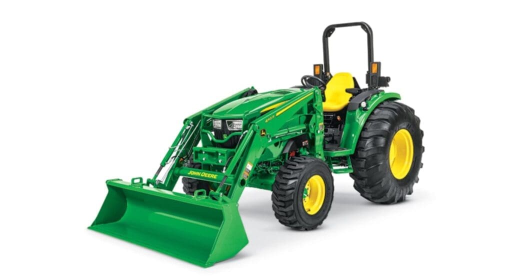 John Deere 4052M heavy duty compact utility tractor studio image