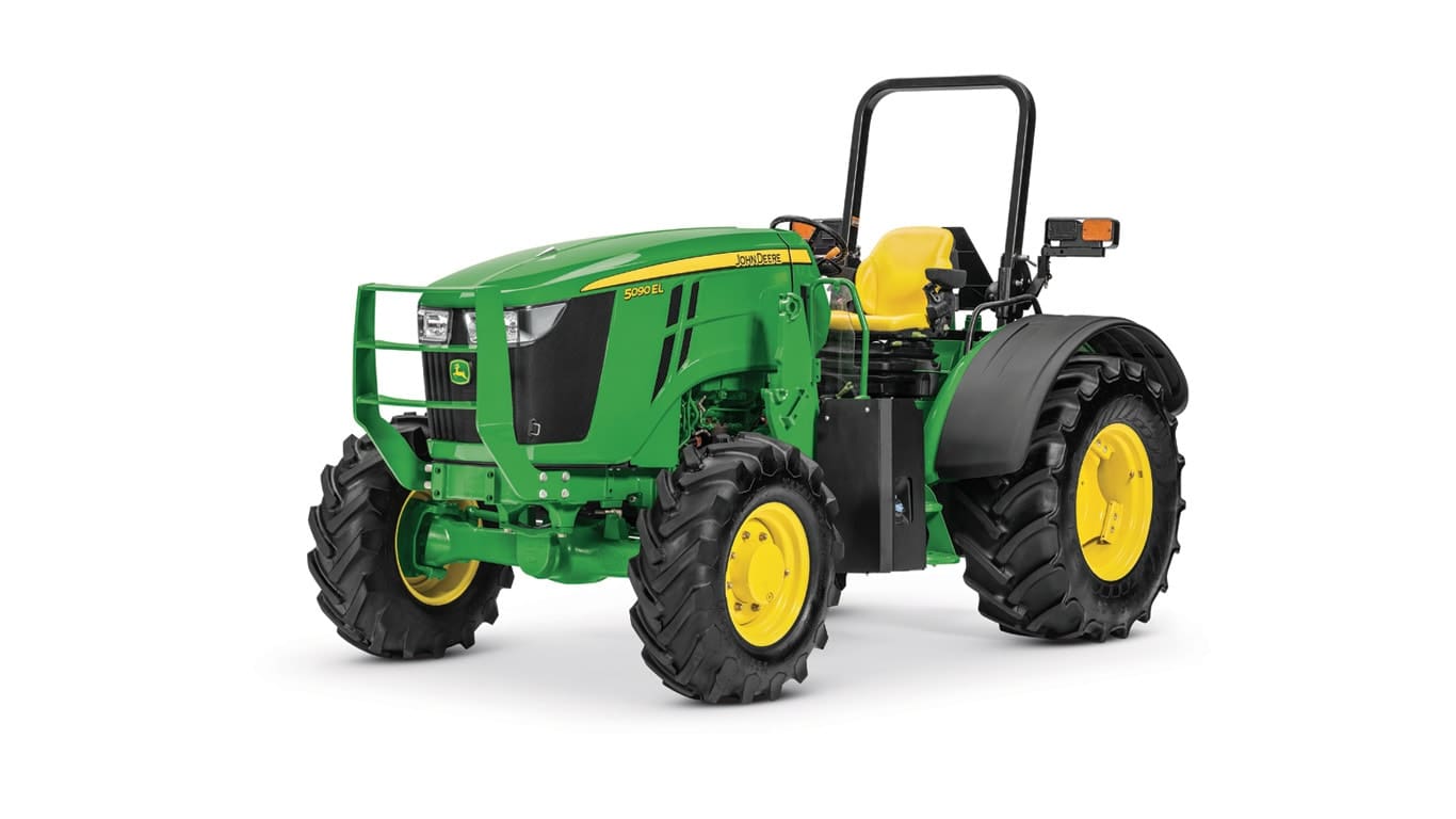John Deere 5090EL utility tractor studio image