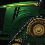 John Deere 9RX 540 tractor studio image