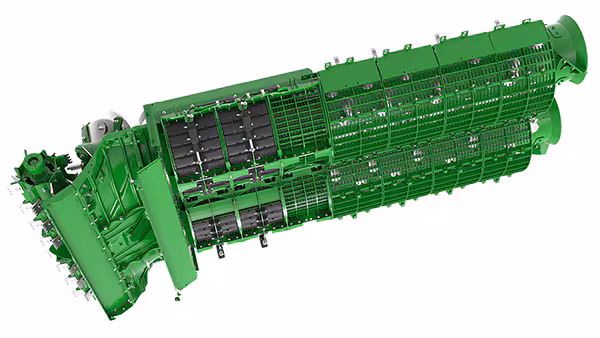 Rendering of a John Deere combine concave