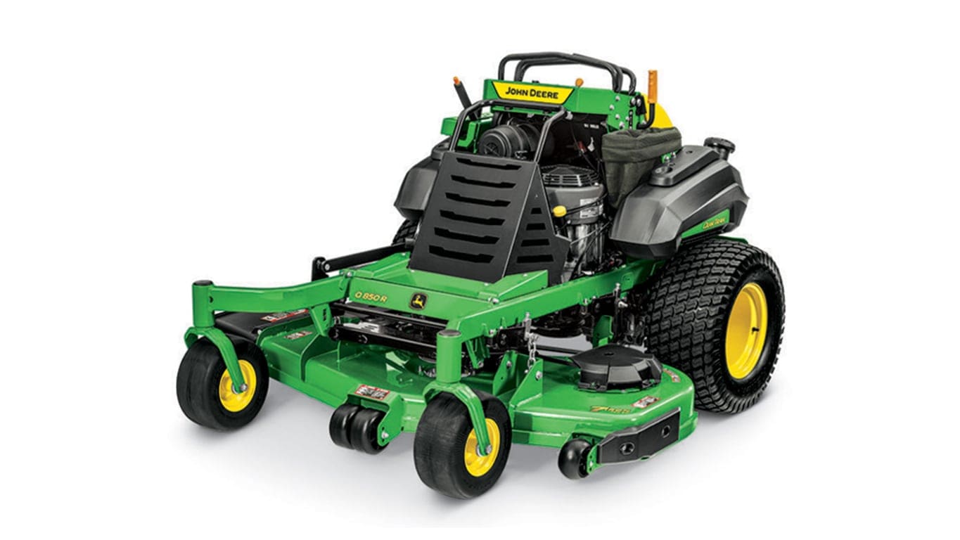 John Deere Q850R commercial standon mower studio image