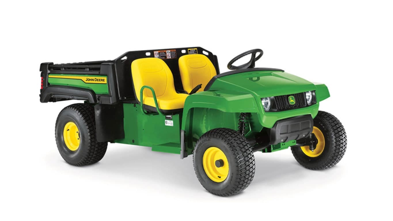 John Deere TE 4x2 electric Gator side by side Studio Image
