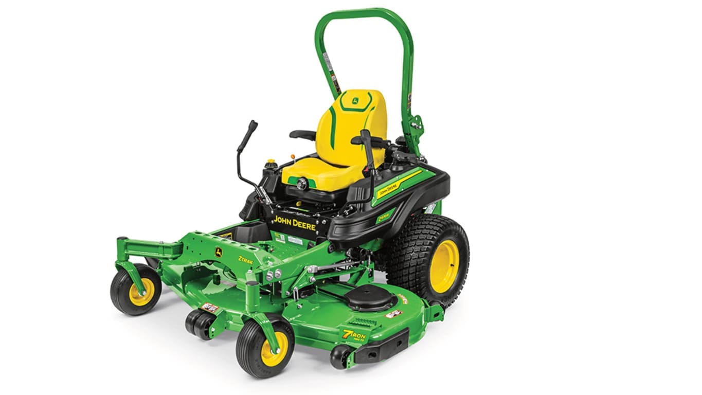 John Deere Z970R zero turn mower studio image